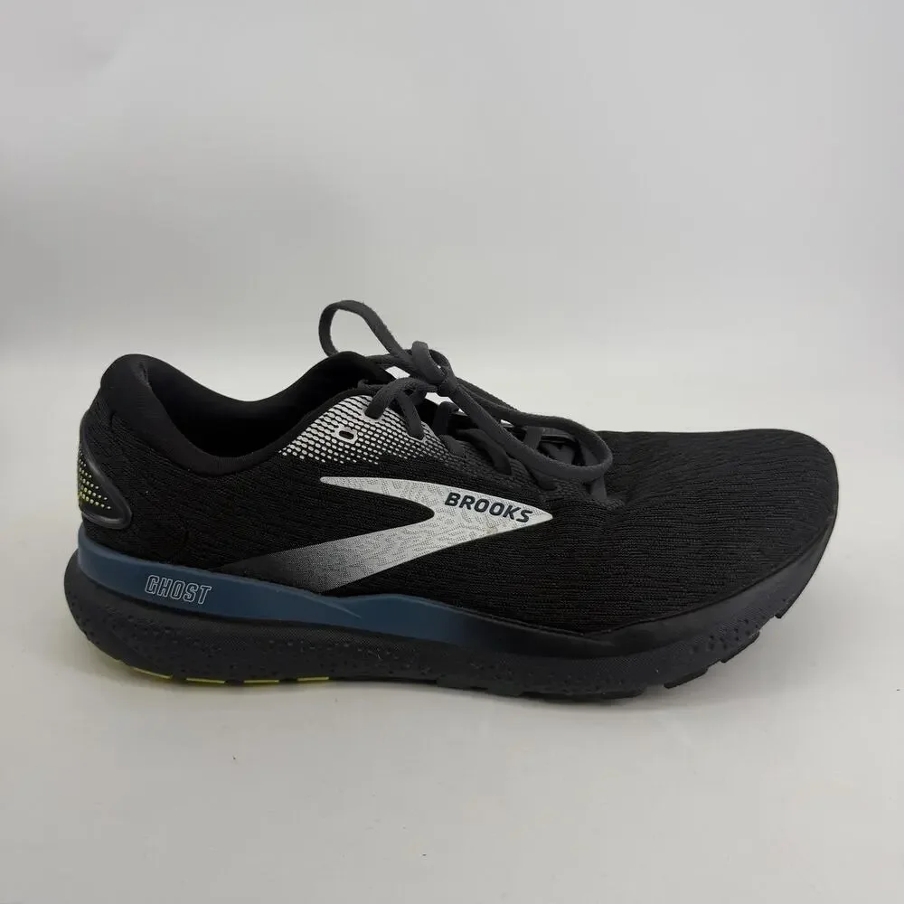 Brooks Ghost 16 Shoes Mens Size 12 Black Running Athletic Sneakers 1104181D046